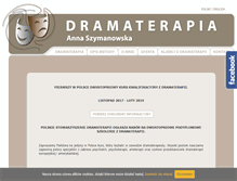 Tablet Screenshot of dramaterapia.pl